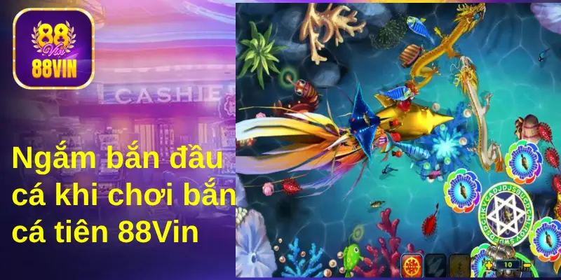 Bạn hãy tập trung vào ngắm bắn trực diện đầu cá để tăng độ chính xác cao 