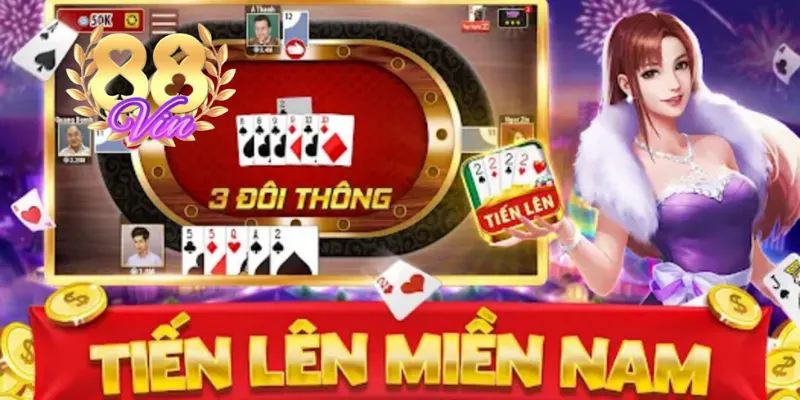 Game Tiến Lên Miền Nam thu hút nhiều người chơi tại 88VIN tham gia. 