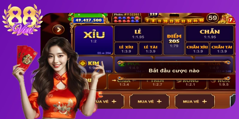 Keno có nhiều cửa đặt cược với tỷ lệ thanh toán khác nhau