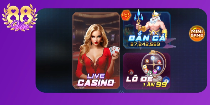 Kho game 88vin đồ sộ với hơn 100+ lựa ch�?n