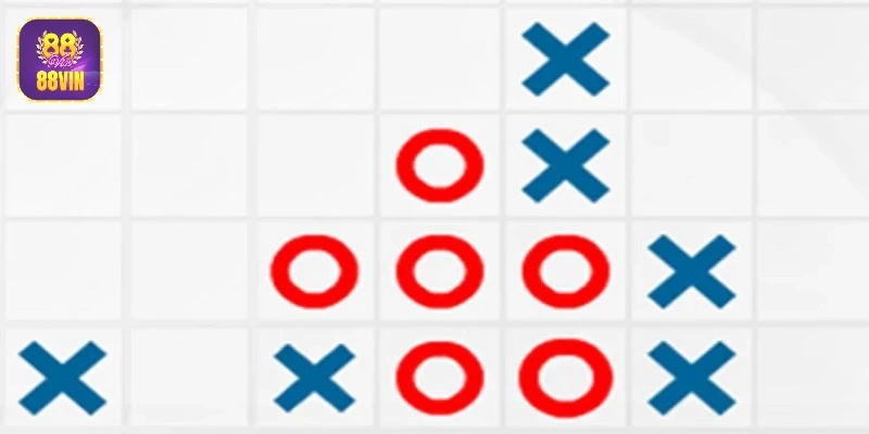  Người thắng cờ caro khi sở hữu 5 quân cờ liên tiếp theo hàng