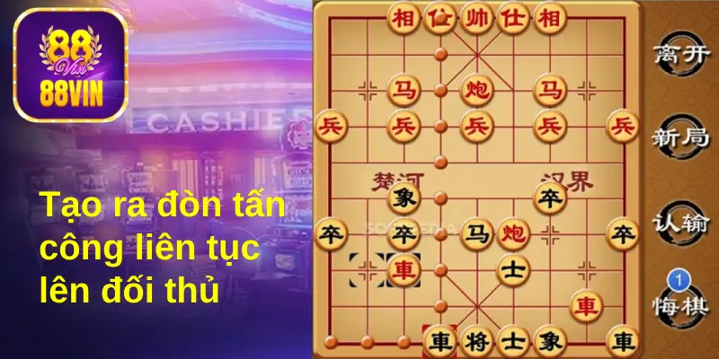 Tạo ra đòn tấn công liên tục khiến đối thủ không kịp trở tay 