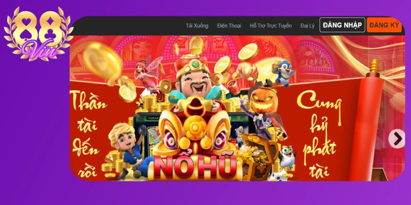 Truy cập trang chủ 88vin, nhấn chọn đăng nhập