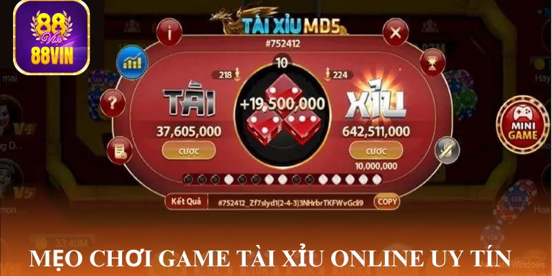 Game tài xỉu online uy tín mẹo bẻ cầu