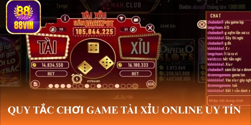 Quy tắc chơi game tài xỉu online uy tín